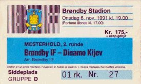 Билет к матчу «Брондбю» Копенгаген - «Динамо» Киев
