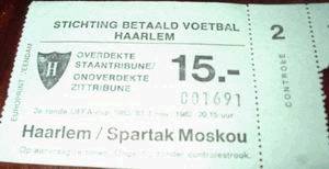 Билет на матч Хаарлем ФК - «Спартак»  Москва 